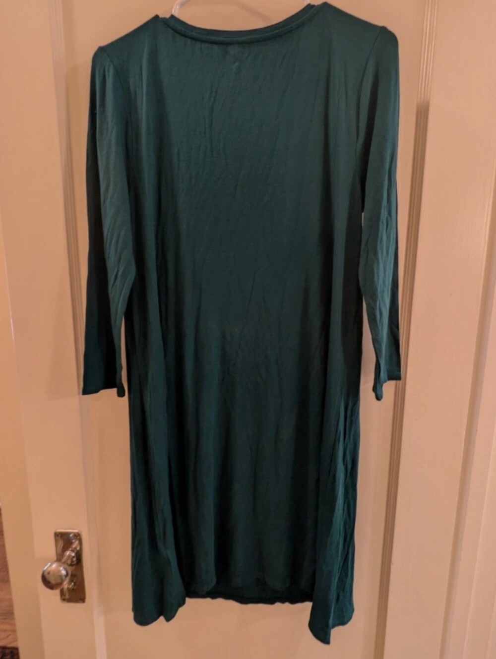 Amazon Essentials Dark Teal Long Sleeve Midi Dress